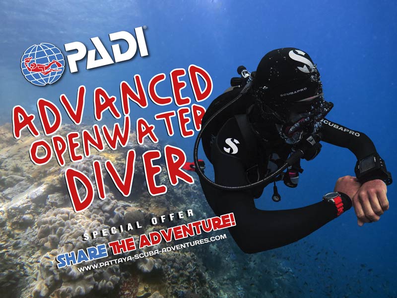 PADI Advanced Diver Course Pattaya Thailand