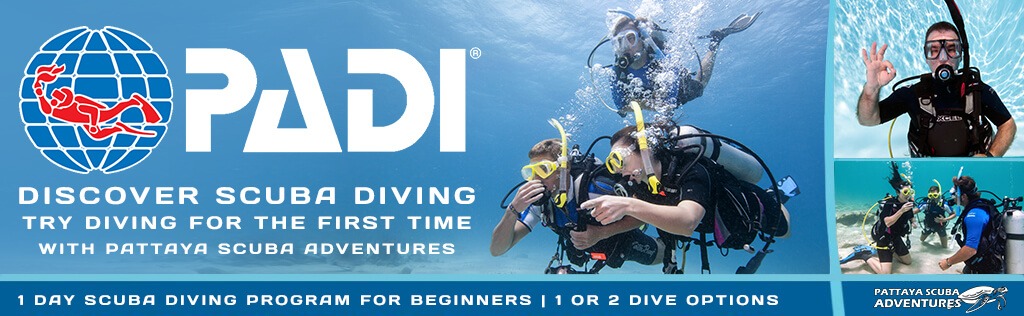 PADI Discover Scuba Diving Pattaya Try Dives Thailand