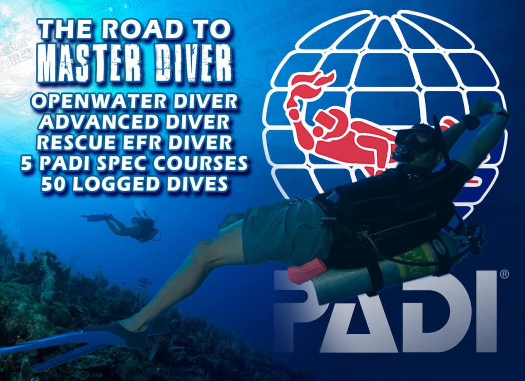 How to be a PADI Master Diver Pattaya Thailand