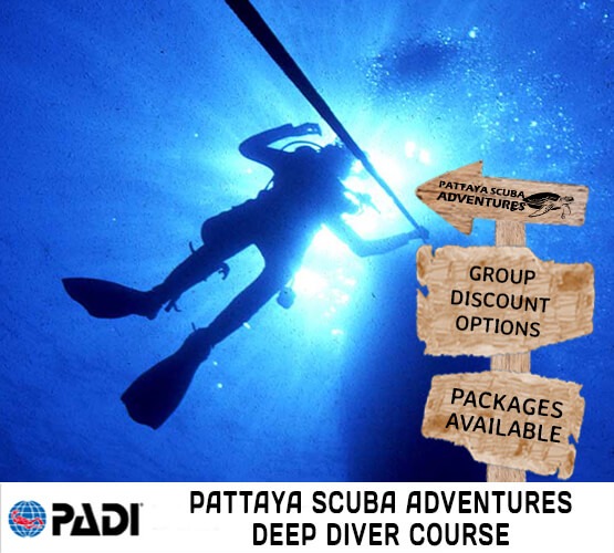 padi deep diver course pattaya scuba adventures