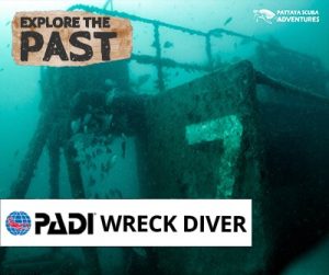 Pattaya Wreck Diving Thailand PADI Master Divers