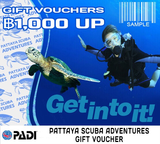 Pattaya Scuba Gift Card Vouchers