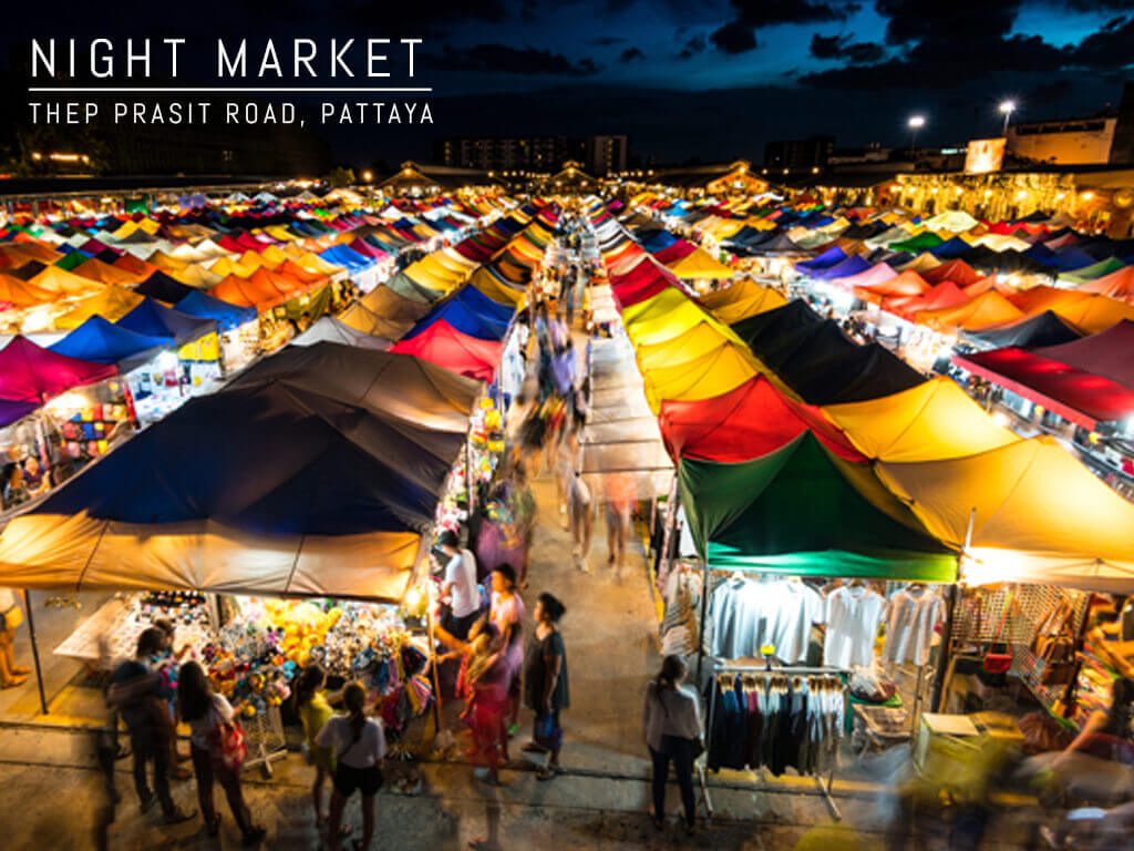 Thep Prasit Night Market Pattaya Thailand