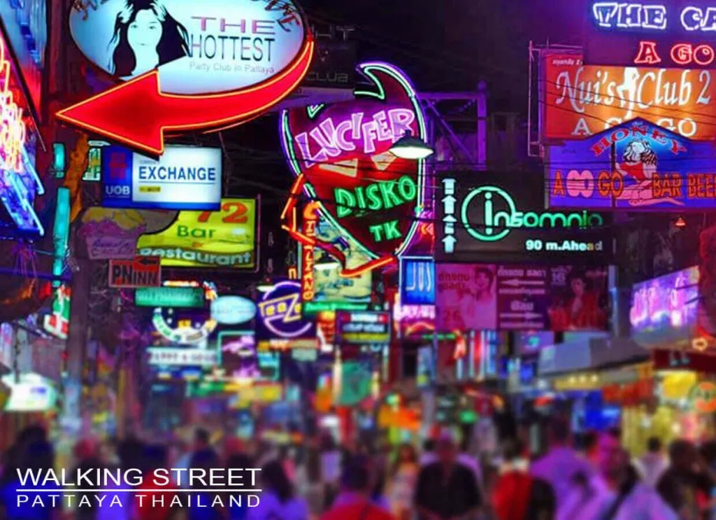 Walking Street Pattaya Nightlife Thailand
