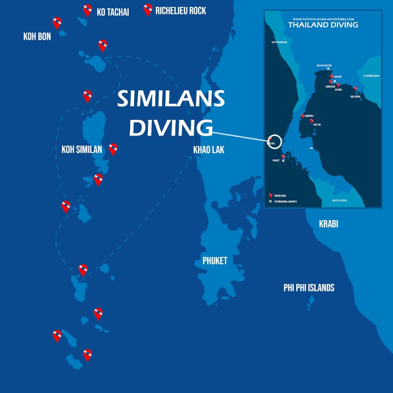 Thailand Diving Similan Islands liveaboards