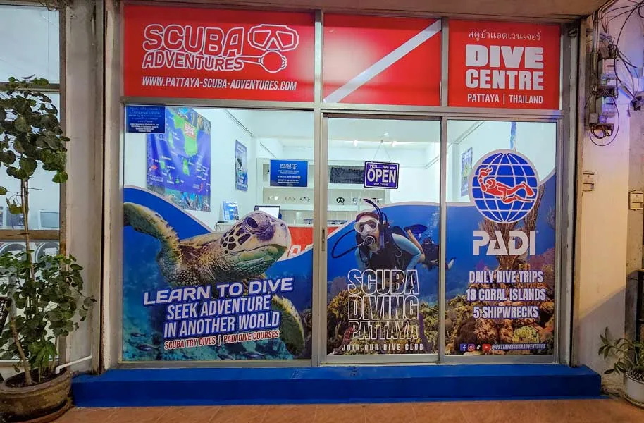 Scuba Adventures Pattaya Dive Centre Thailand