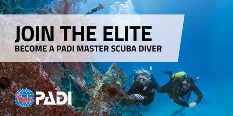 PADI master diver challenge Thailand
